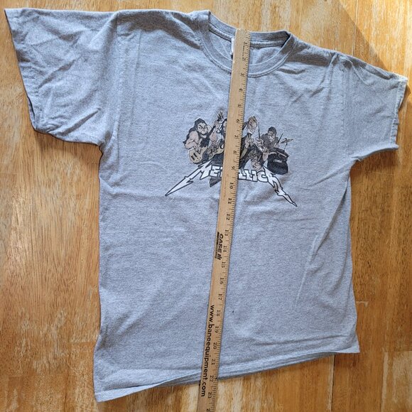 Small Vintage Cartoon Metallica Gildan Graphic Concert T Shirt - Picture 7 of 9